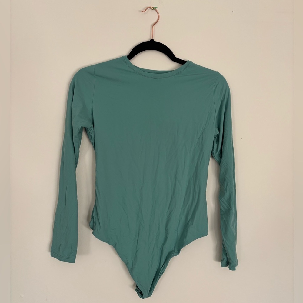 Teal Long Sleeve Bodysuit - Picture 1 of 3